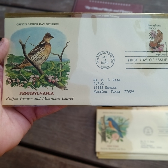 Official Birds & Flowers of Our Fifty States First Day Cover Collection Stamps - Picture 9 of 10